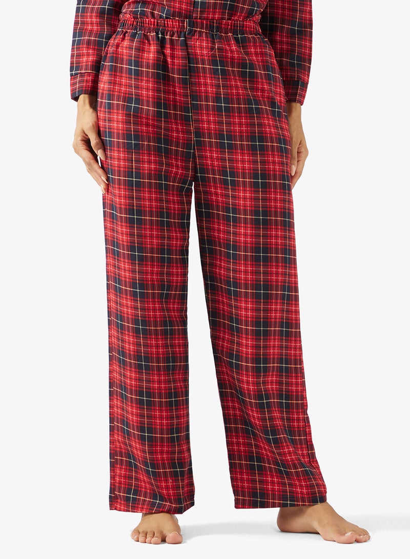 جينجر طقم بيجاما وقميص بأزرار كاروهات - Image 4