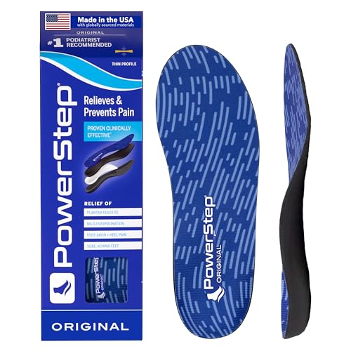 Original Insoles Arch Pain Relief Orthotics for Tight Shoes Foot Support for Plantar Fasciitis Mild Pronation Foot Arch Pain Shoe Inserts for All Made in The USA M 665W 885