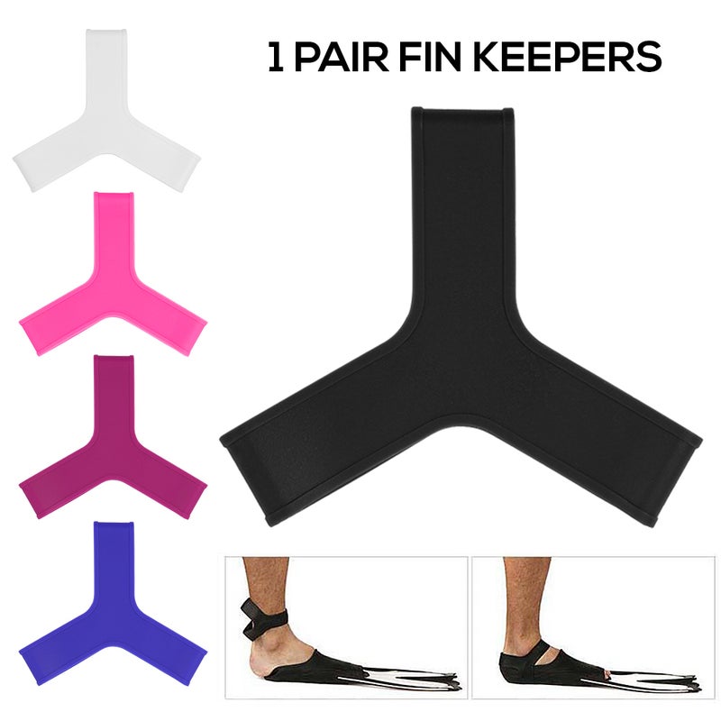1 Pair Foot Flippers Fin Keepers Grippers Straps Swimming Snorkeling Scuba Diving - Image 2