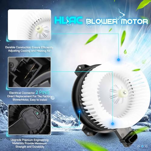ILONPA HVAC Heater Blower Motor Fan 79310-T0A-A01 for 2013-2015 Honda Civic /2012-2016 Honda CR-V /2013-2017 Honda Accord /2015-2018 Acura RDX /2016-2017 Acura ILX 79310-T2F-A01 79310-TR6-A71 PM4038 - Image 4