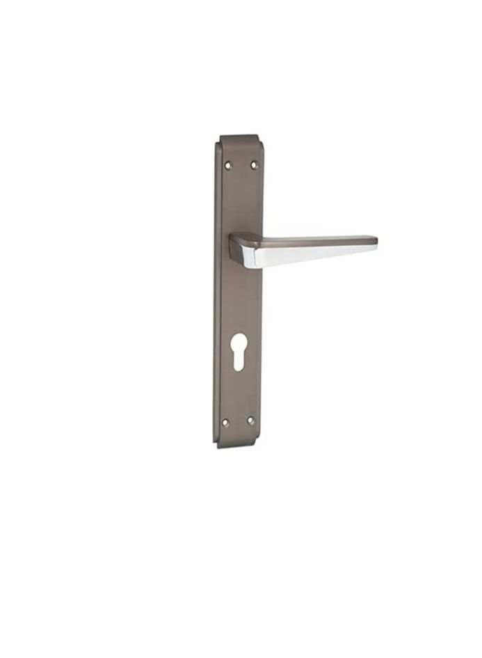 Robustline Door Handle | premium zinc material | Grey and Silver Color - Image 2