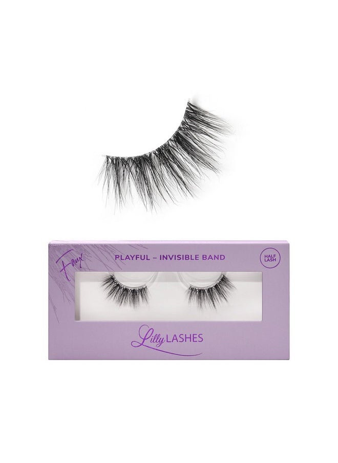 Playful Sheer Band False Eyelashes Winvisible Band Lashes Half Lashes Natural Look Half Lash Cateye Style Faux Mink Lashes Clear Band Lashes Reusable Eyelashes 20X 13Mm - pzsku/ZC3930699D7DEE8679F9DZ/45/_/1707975375/48a2b877-362a-475b-86f5-d79208bf9815