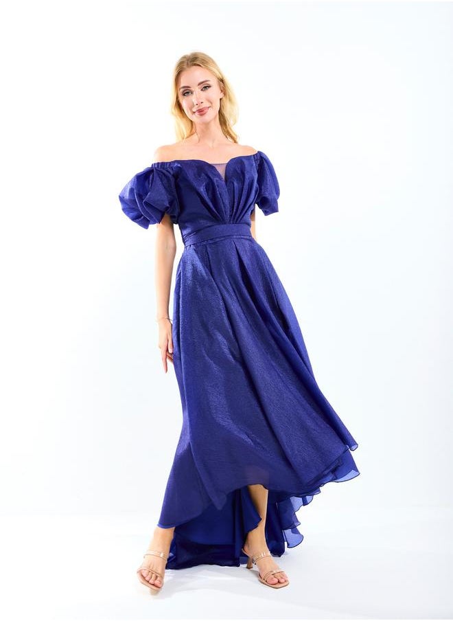 Off Shoulder Neck High Low Hem Maxi Dress with Tie Belt - pzsku/ZC3930FDFD7D820540C5BZ/45/_/1738246175/afc83f48-49ee-403e-97b7-47eb67e7fd7e