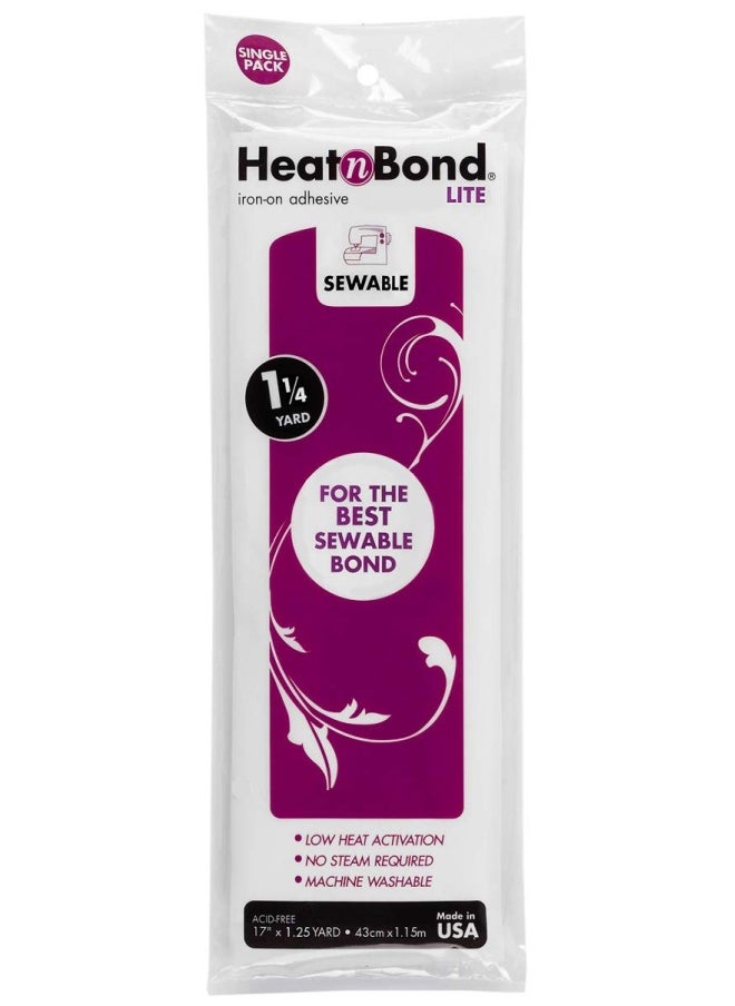 HeatnBond - Heatnbond Lite Iron On Adhesive 17 Inches X 125 Yards 3522 - Image 1