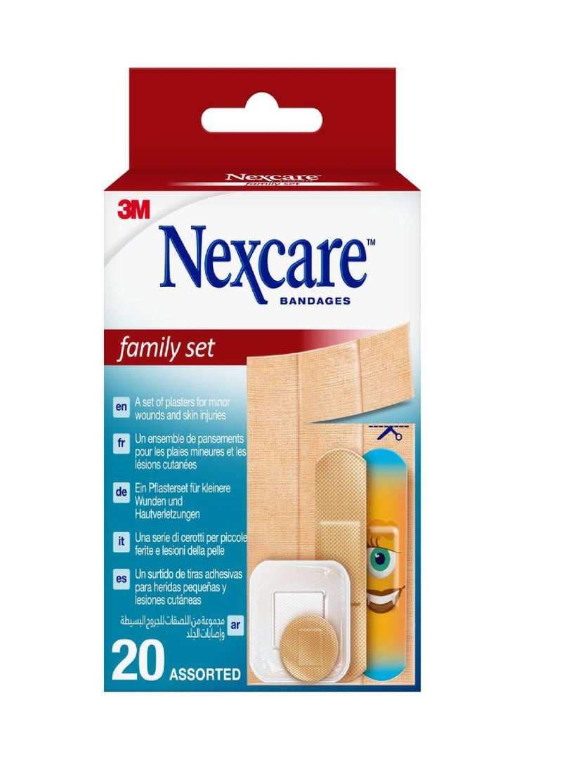 3M NEXCARE FAMILY SET 20'S