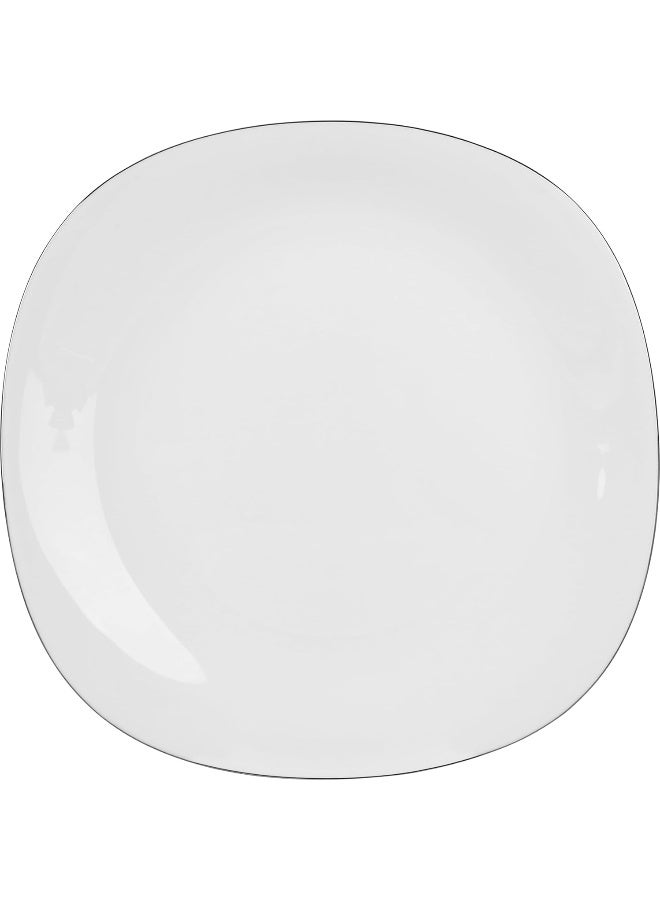 Servewell Servewell Harmony Opal Glass White 11'' Dinner Plate Square 