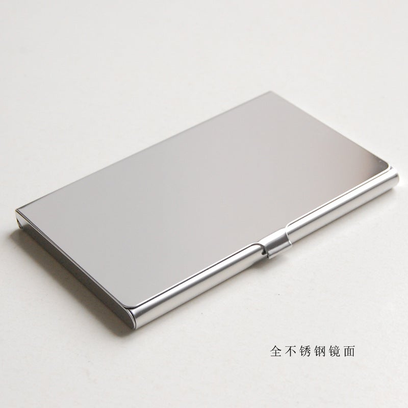 Hot Selling Stainless Steel Business Card Holder Slim Metal Card Case - Image 4
