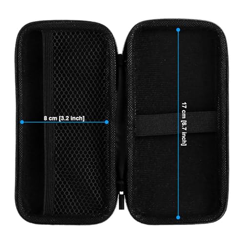 iMangoo Shockproof Travel Essentials Organizer Charger Case, Space-Optimized Small Zipper Electronics Accessories Pouch Tech Cord Cable Adapter Power Bank Storage for Women Men, 6.5x3.2x1 In (Red) - Image 4