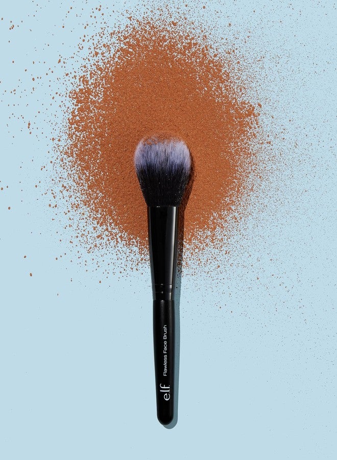 elf e.l.f. Flawless Face Brush, Synthetic Makeup Brush For Contour & Definition, Great For Powder, Blush & Bronzer, Vegan & Cruelty-Free - Image 3