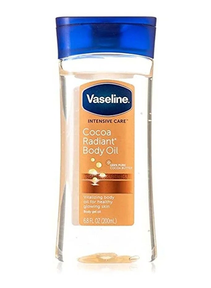 Vaseline Intensive Care Cocoa Radiant Body Oil Gel White 200ml – Deep Moisturizing Cocoa Butter Body Gel