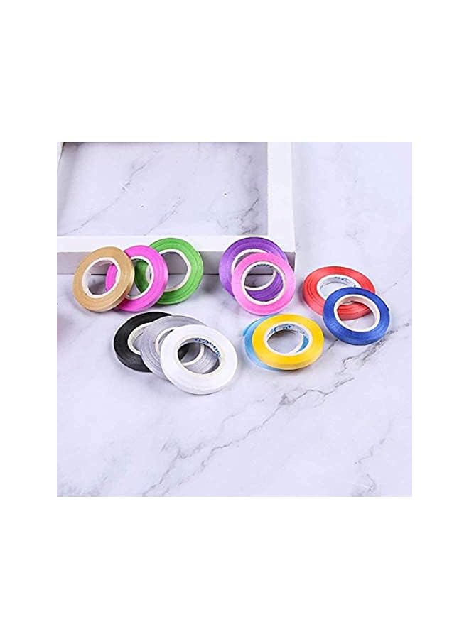 The Bros 13 color 26 Curly Ribbon set Colorful Curly Balloon string Gift Wrap Ribbon balloon double-sided curlers suitable for Christmas Thanksgiving wedding party home holiday balloon flower decoration - Image 3