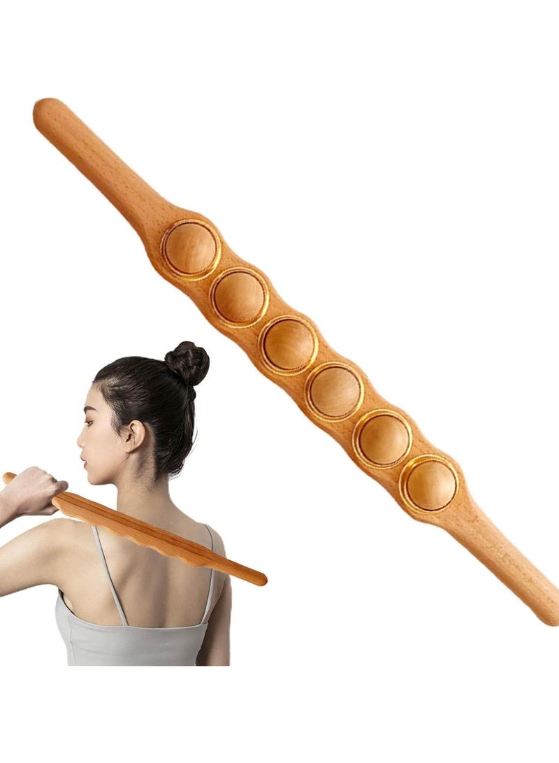 GGOOT Massage Stick,Smooth Exercise Roller - Muscle Roller Stick Ease Muscle Stiffness & Soreness Gua Sha for Thigh, Calf, Arm, Forearm, Neck, Hamstring - Image 1