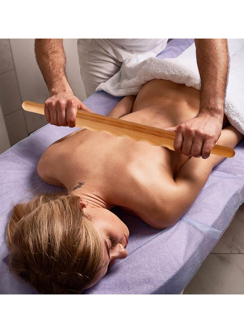 GGOOT Massage Stick,Smooth Exercise Roller - Muscle Roller Stick Ease Muscle Stiffness & Soreness Gua Sha for Thigh, Calf, Arm, Forearm, Neck, Hamstring - Image 3