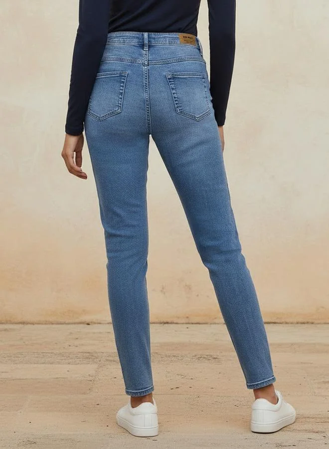 Splash FAV BLUE Mid Rise Skinny Fit Jeans for Women | Best Price UAE