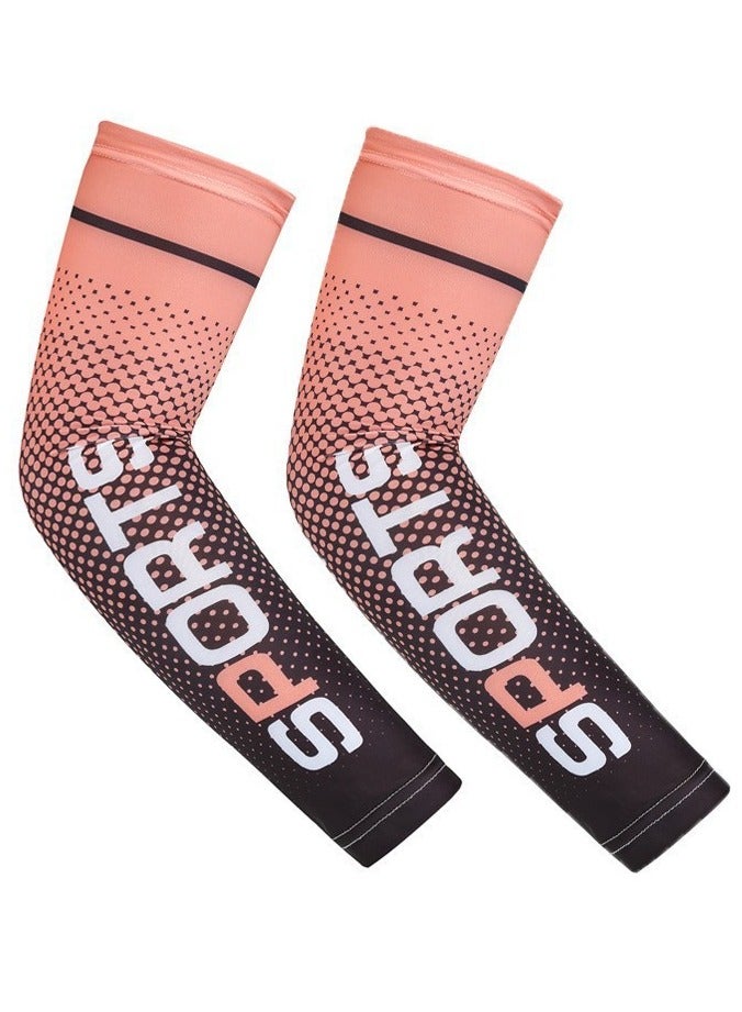 Sports Summer ice silk sunscreen and UV protection sleeves for men and women, summer thin and long ice silk gloves for cycling and driving  - Image 2