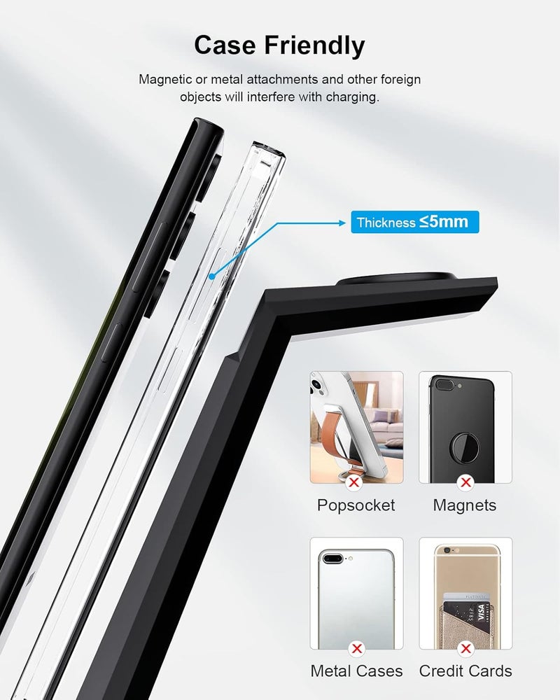 NANAMI Wireless Charger for Samsung - 3-in-1 Charging Station - Image 5
