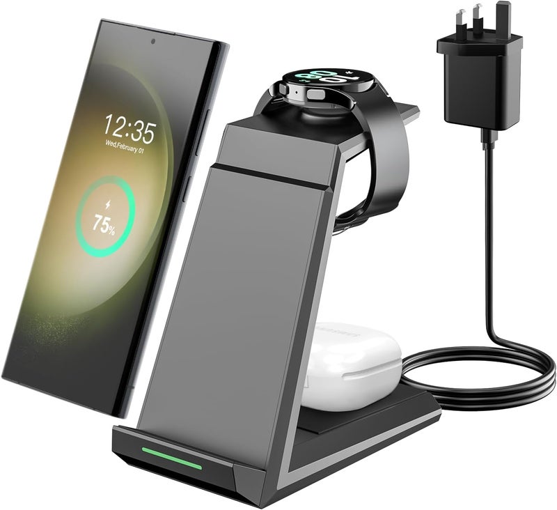 NANAMI Wireless Charger for Samsung - 3-in-1 Charging Station - Image 1