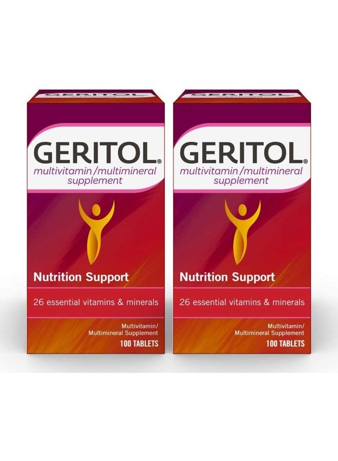 Geritol Complete Multi-Vitamin Mineral Supplement Tablets, 100-Count Bottles by Geritol - Image 1