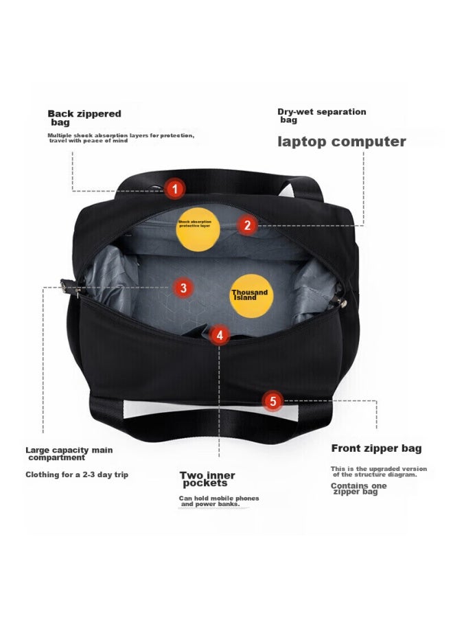 Golf Foldable Travel Bag, Luggage Bag For Men And Women, Handbag With Wet And Dry Separation, Sports Fitness Bag, Business Trip And Travel Bag - Image 1