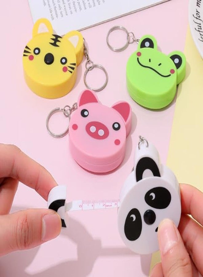 Junfamilee Panda Plastic Retractable Measure Tapes Cartoon Animal Body Measuring Tapes with Keyring for Cloth Body Tailor Sewing Craft Measuring Tools, Sewing Tape Measures, Tape Measures and Rulers (3H037) - Image 2