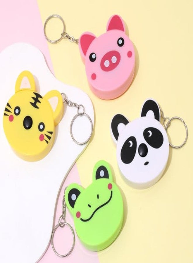 Junfamilee Panda Plastic Retractable Measure Tapes Cartoon Animal Body Measuring Tapes with Keyring for Cloth Body Tailor Sewing Craft Measuring Tools, Sewing Tape Measures, Tape Measures and Rulers (3H037) - Image 4