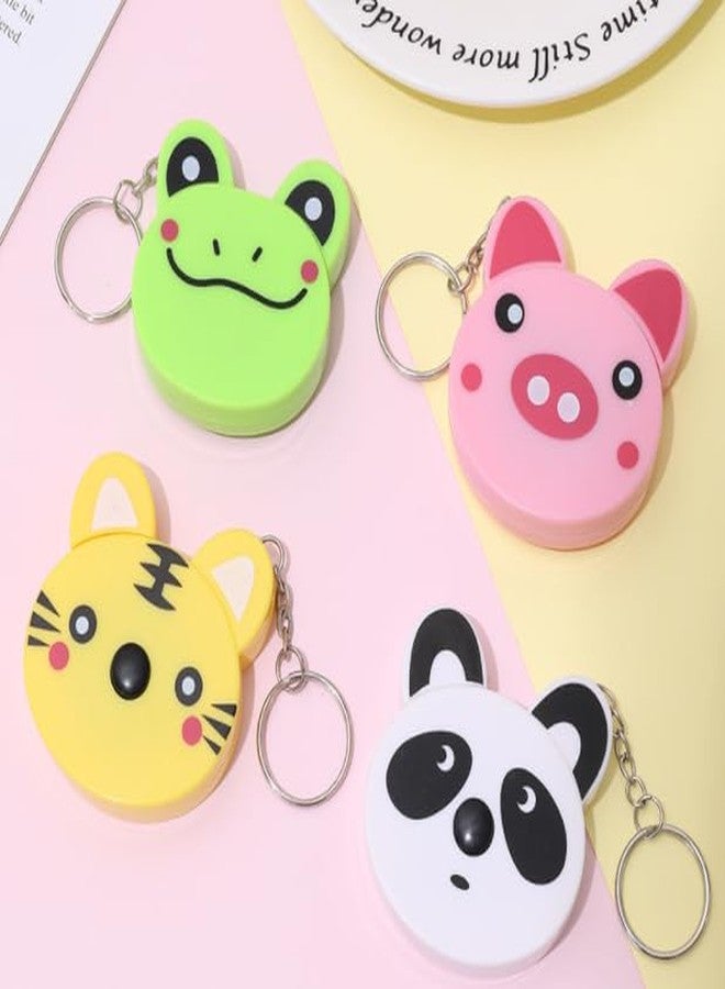 Junfamilee Panda Plastic Retractable Measure Tapes Cartoon Animal Body Measuring Tapes with Keyring for Cloth Body Tailor Sewing Craft Measuring Tools, Sewing Tape Measures, Tape Measures and Rulers (3H037) - Image 3