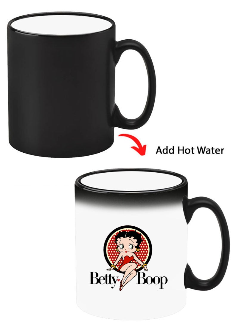 Theodor Color Changing Heat Sensitive Ceramic Mug, Image Revealed When HOT Liquid is Added! Betty Boop - Image 1