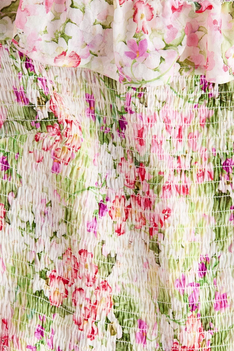 H&M Smocked off-the-shoulder dress