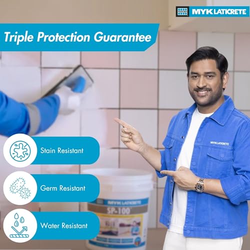MYK LATICRETE SP-100™ Premium Epoxy Grout (91-Slate Grey, 5KG)-Stain & Germ Resistant & Water-Resistant-Food Grade CFTRI Certified Epoxy-Grout-Home, Kitchen & Bathroom-Floor & Wall Tile Joints - Image 4