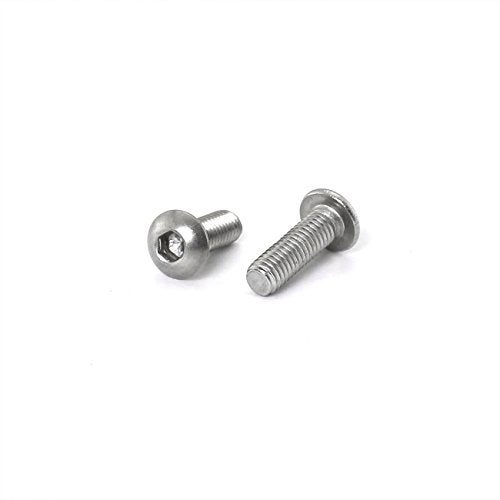 PZRT 50pcs M3 x 8mm Button Head Socket Cap Screws,304 Stainless Steel Allen Hex Button Head Screws - Image 3