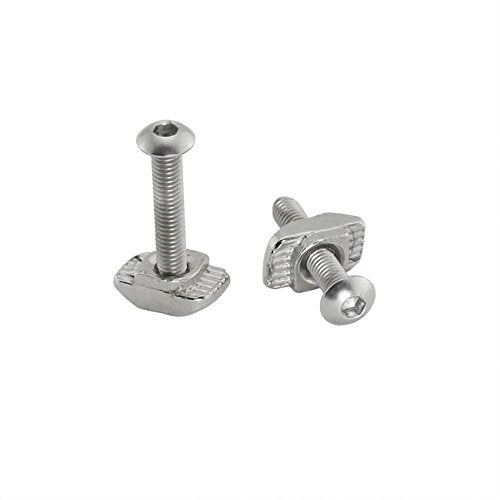 PZRT 50pcs M3 x 8mm Button Head Socket Cap Screws,304 Stainless Steel Allen Hex Button Head Screws - Image 5