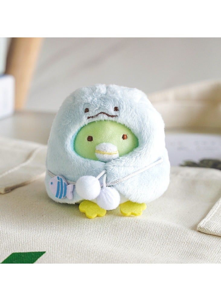 general Cute Corner Creatures Fried Shrimp Plush Keychain Doll, Cartoon Toy, and Bag Pendant