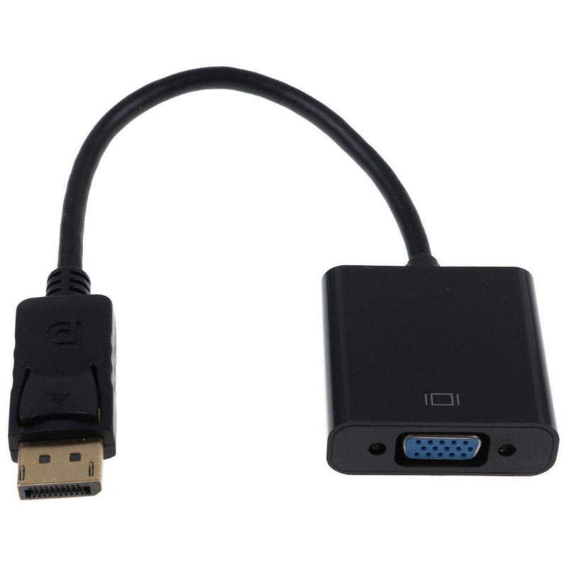 DP DisplayPort Male to VGA Female Converter Adapter Adaptor Cable For PC Laptop black - Image 2