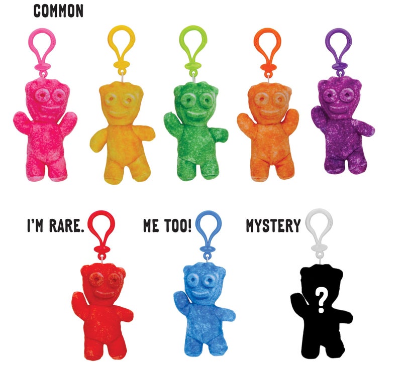 iscream Sour Patch Kids Plushie Blind Bag Surprise! 6" Backpack Keyring Clip - Assorted Colors - Image 2