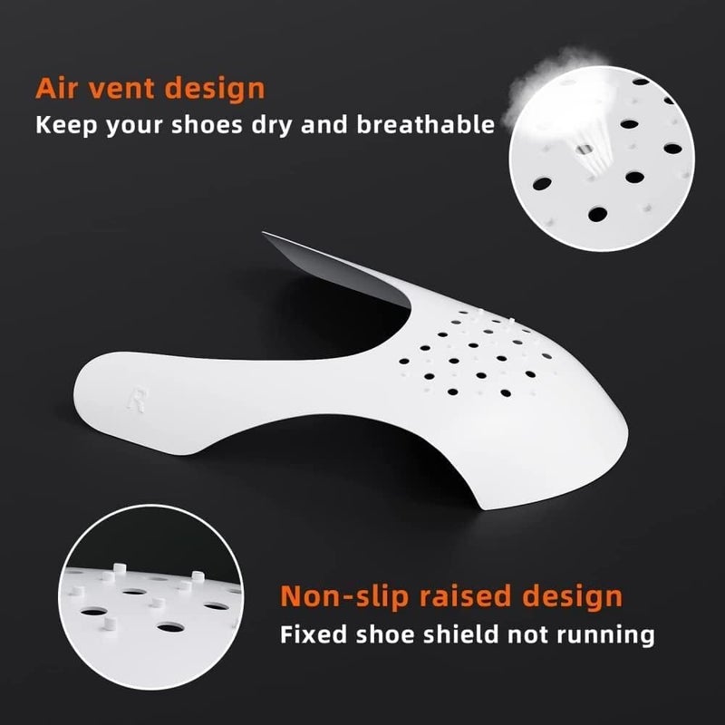 SITANSH Shoe Protectors for Air Force Anti-Wrinkle Shoes Protectors for Men's Soft Material Sneaker Guard Shoes Protector No Creases Shoes for Protection Safety Guard (White - 3 Pair) - Image 3