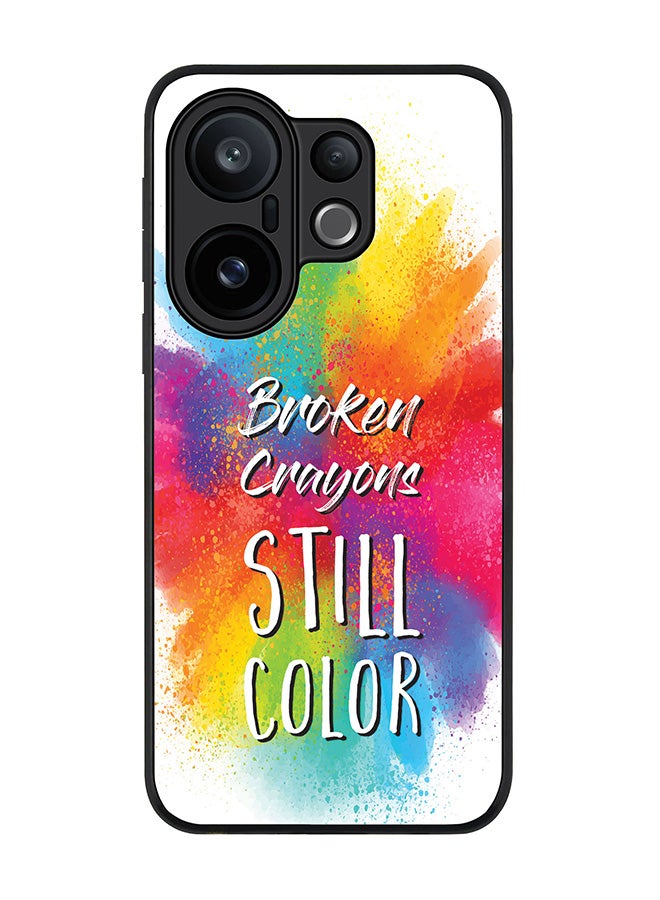 Stylizedd For vivo X200 FE / S30 Pro mini Case,Slim fit Camera Protection, Shockproof Thin Phone cover  -  Broken Colors