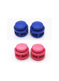 klarako 200 PCS Cord Lock Round Cord Lock Double Hole Cord Locks DIY Spring Buttons Spring Fastener for Camping Bags Clothing(Random Color)  - Image 5
