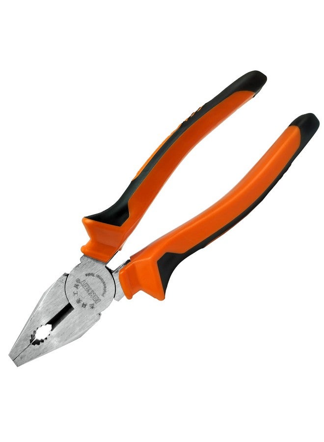 JAKEMY 8" Professional Combination Wire Plier Cutter, Multi-Functional, CR-V Made, Anti-Slip Ergonomic Handle -JM 1-6N - Image 1