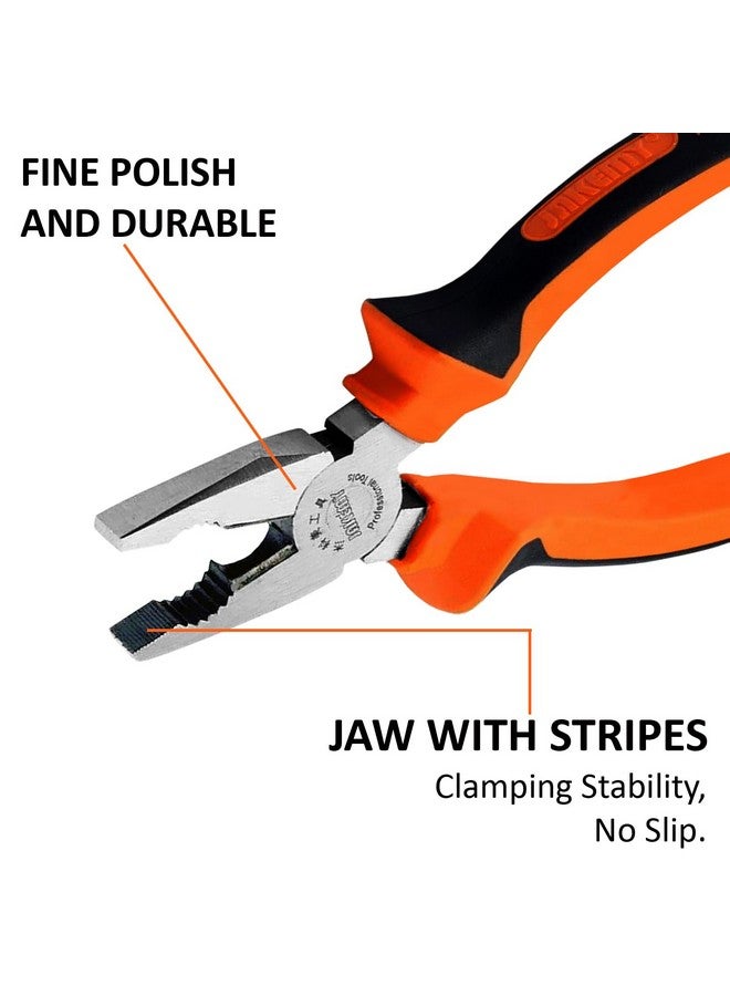 JAKEMY 8" Professional Combination Wire Plier Cutter, Multi-Functional, CR-V Made, Anti-Slip Ergonomic Handle -JM 1-6N - Image 5