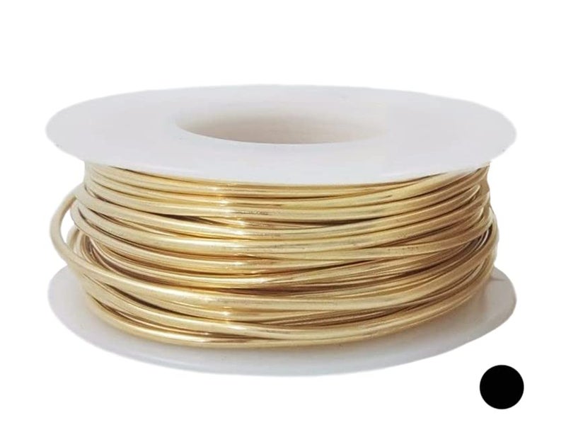 14 Gauge Jewelers Brass Wire Red Brass Round Dead Soft CDA 230 Alloy Jewelry Grade 4oz 21FT by CRAFT WIRE