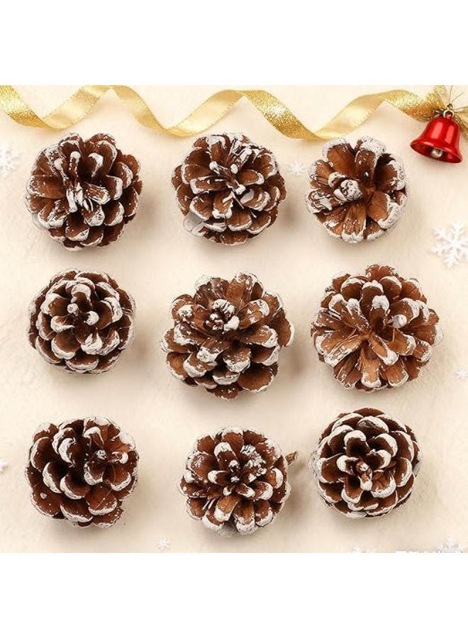 9 pieces - Natural Pine Cones for Crafts - Image 1