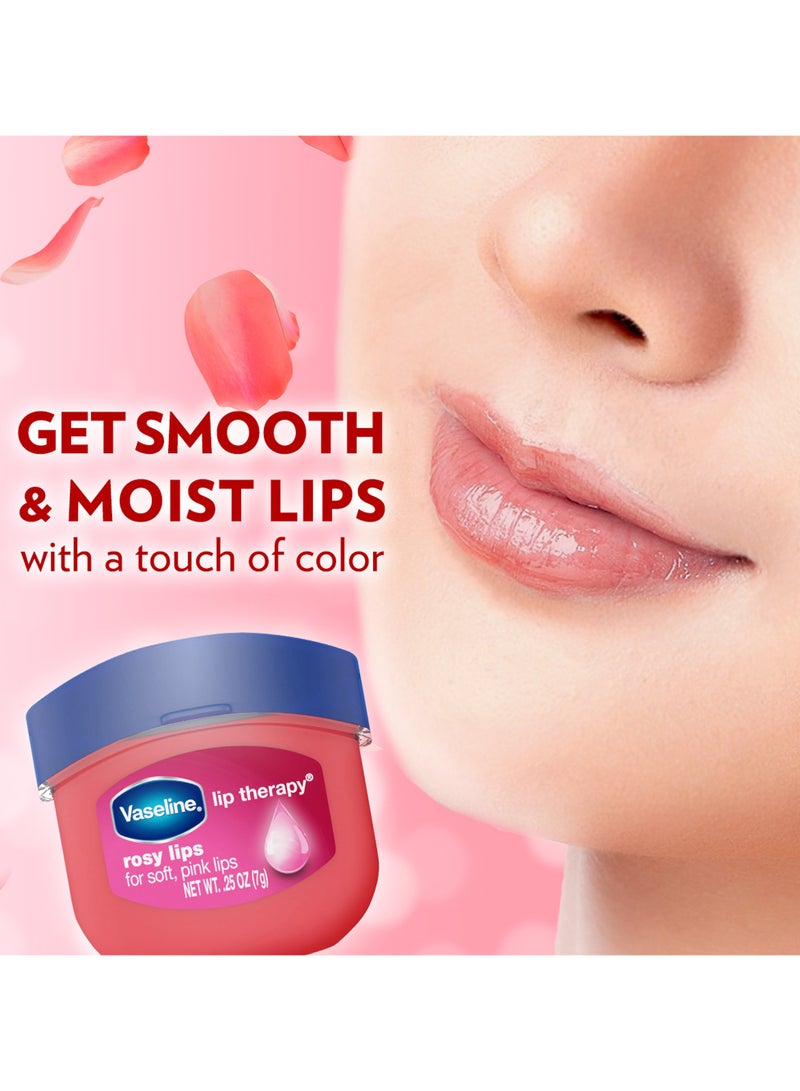 Vaseline Lip Balm Tub With Pure Jelly And Rose Fragrance 2 x 7g - Image 4
