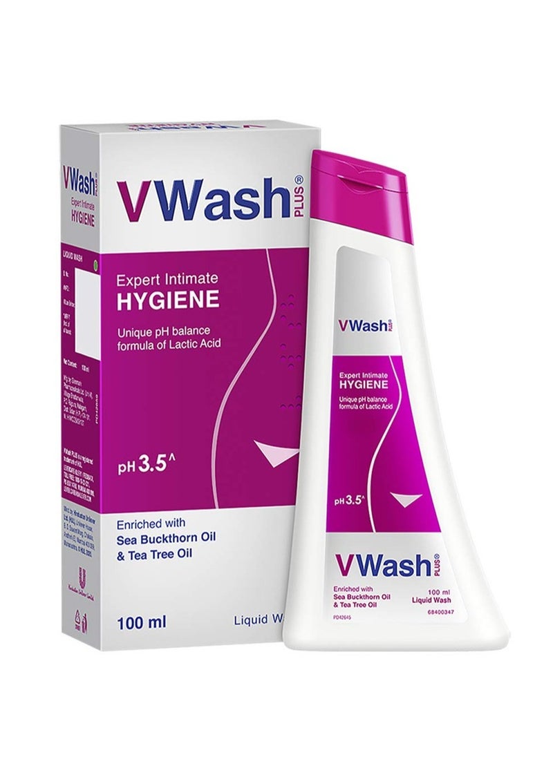 VWash - V Wash Plus Expert Intimate Hygiene women hygiene wash suitable for all skin types100ml - Image 1