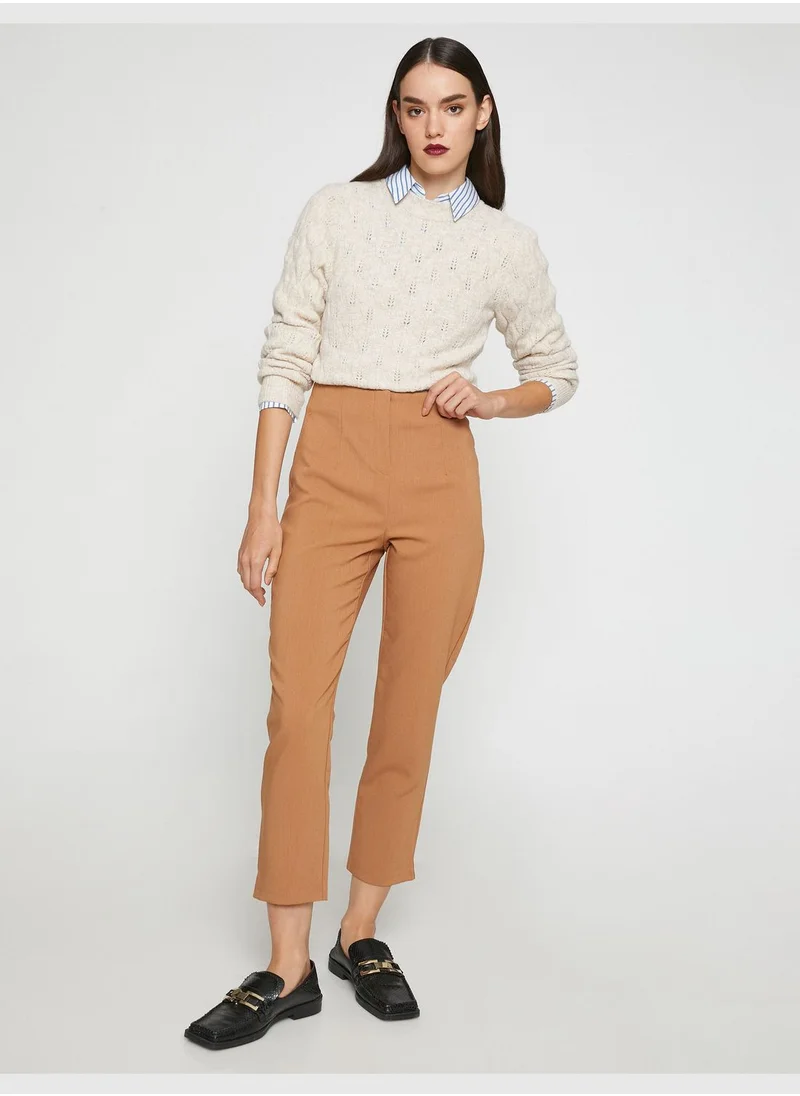 كوتون High Neck Classic Trousers