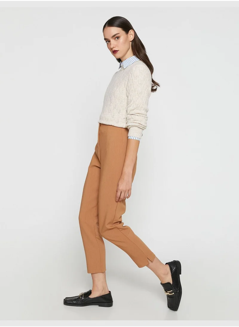 كوتون High Neck Classic Trousers