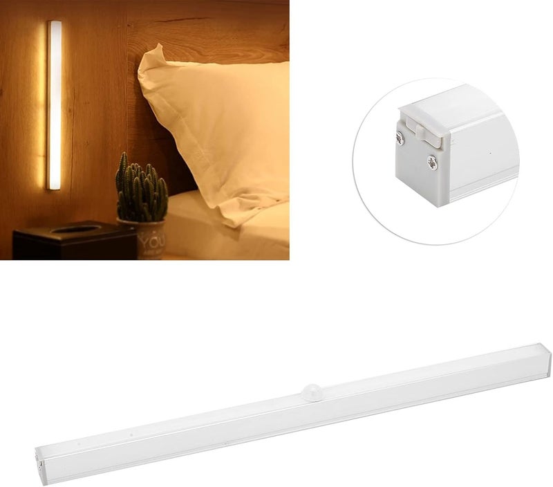 klarako 20LED Motion Sensor Light Cordless Battery-Powered 120° LED Night Light Under Cabinet Lights Strip Stick Up Night Lights Bar for Closet Kitchen Hallway Stair - Image 2