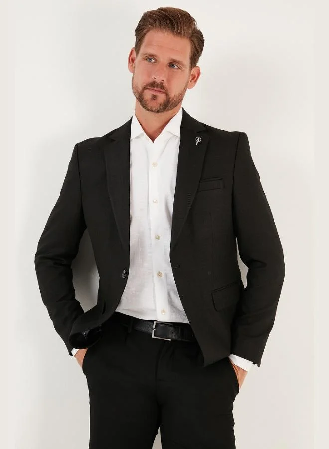 Buratti  Buratti Slim Fit Single Slit Buttoned Blazer Jacket Men's JACKET 2163763 for Men | Best Price UAE