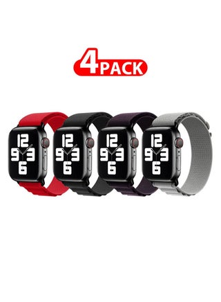 4 Pack Of Apple Watch Alpine Loop Band 38mm 40mm 41mm Women Men Adjustable with Metal G-Hook Strap for iWatch Series 7/SE/6/5/4/3/2/1 Multicolour - pzsku/ZC3946C32B4B740CE0DC7Z/45/_/1692688477/5405e36c-9436-4608-8a1a-39d1c9fcf102