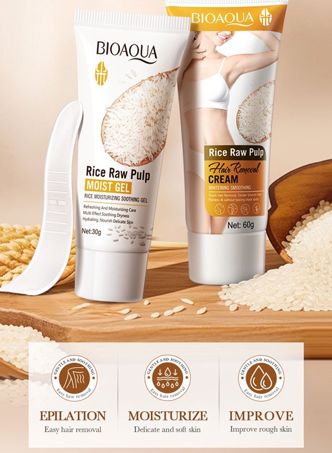 BIOAOUA Hair Removal Cream for Armpit Hair Removal, Leg Hair, Special for Sensitive Skin, Soothing and Repairing Underarms, Hair Removal Without Leaving Traces Per Bottle，In Underarms Hair Removal Cream - Image 5