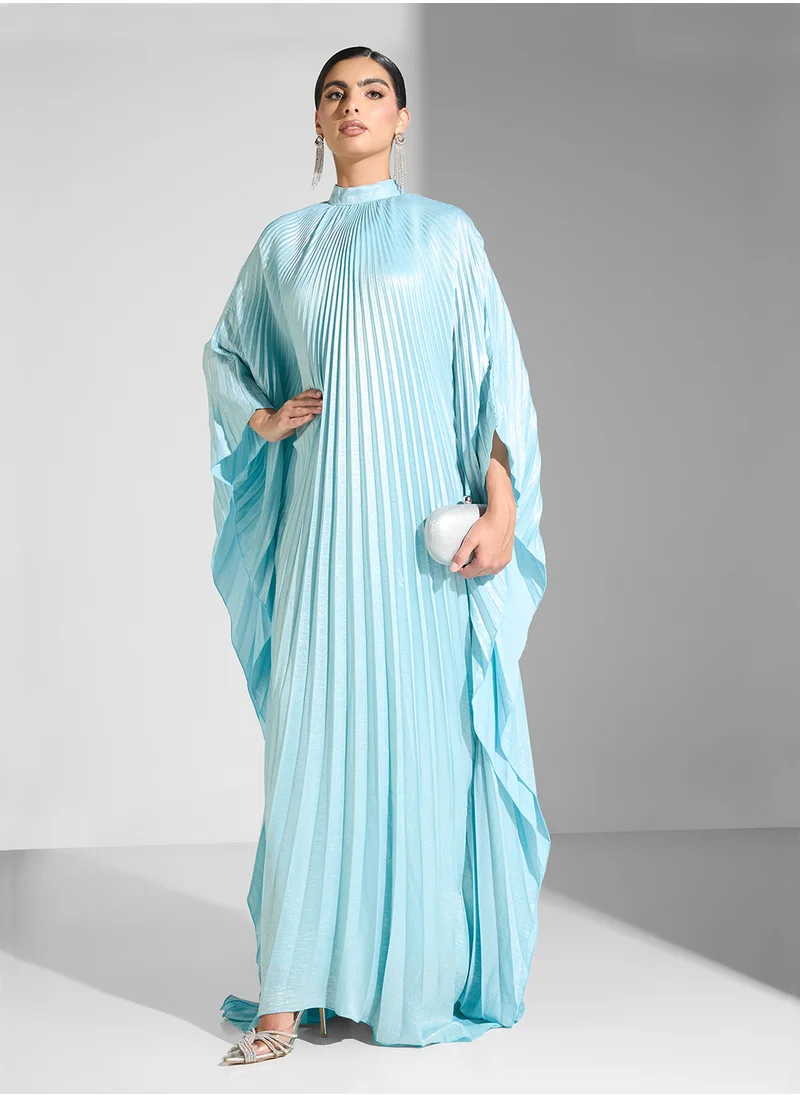 Golden Apple Pleated Maxi Dress